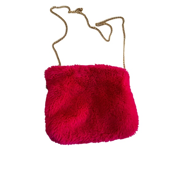 FOREVER 21 | pink fuzzy purse - Picture 2 of 3